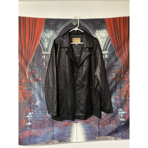 Boston Harbour Vintage Long Sleeve Men’s Trench Coat Button Down Size XL - Picture 1 of 10